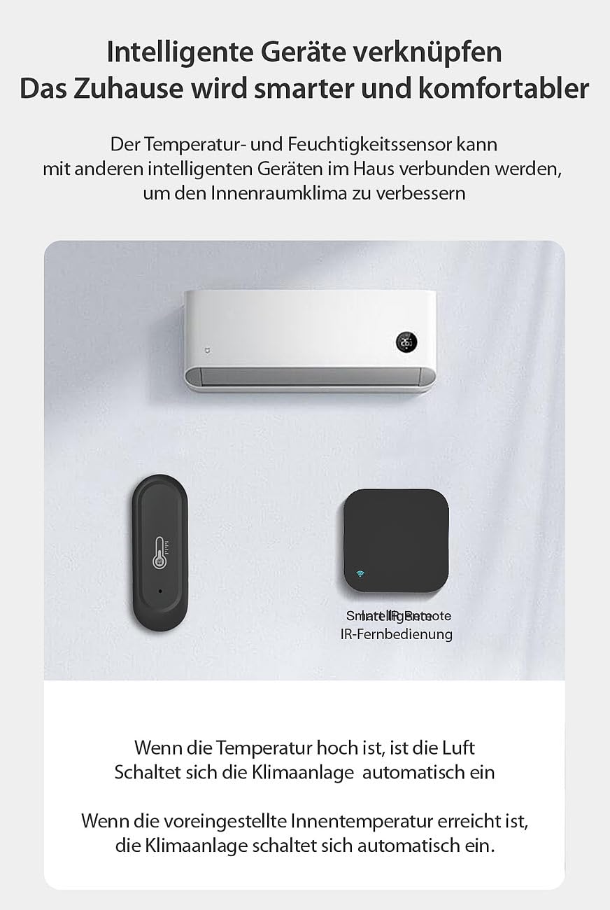Luminea Home Control Thermometer WLAN: 4er-Set WLAN-Außen- und Innen-Temperatur- und Luftfeuchtigkeitssensor (ZigBee Außenthermometer, Thermometer Digital außen, WC)