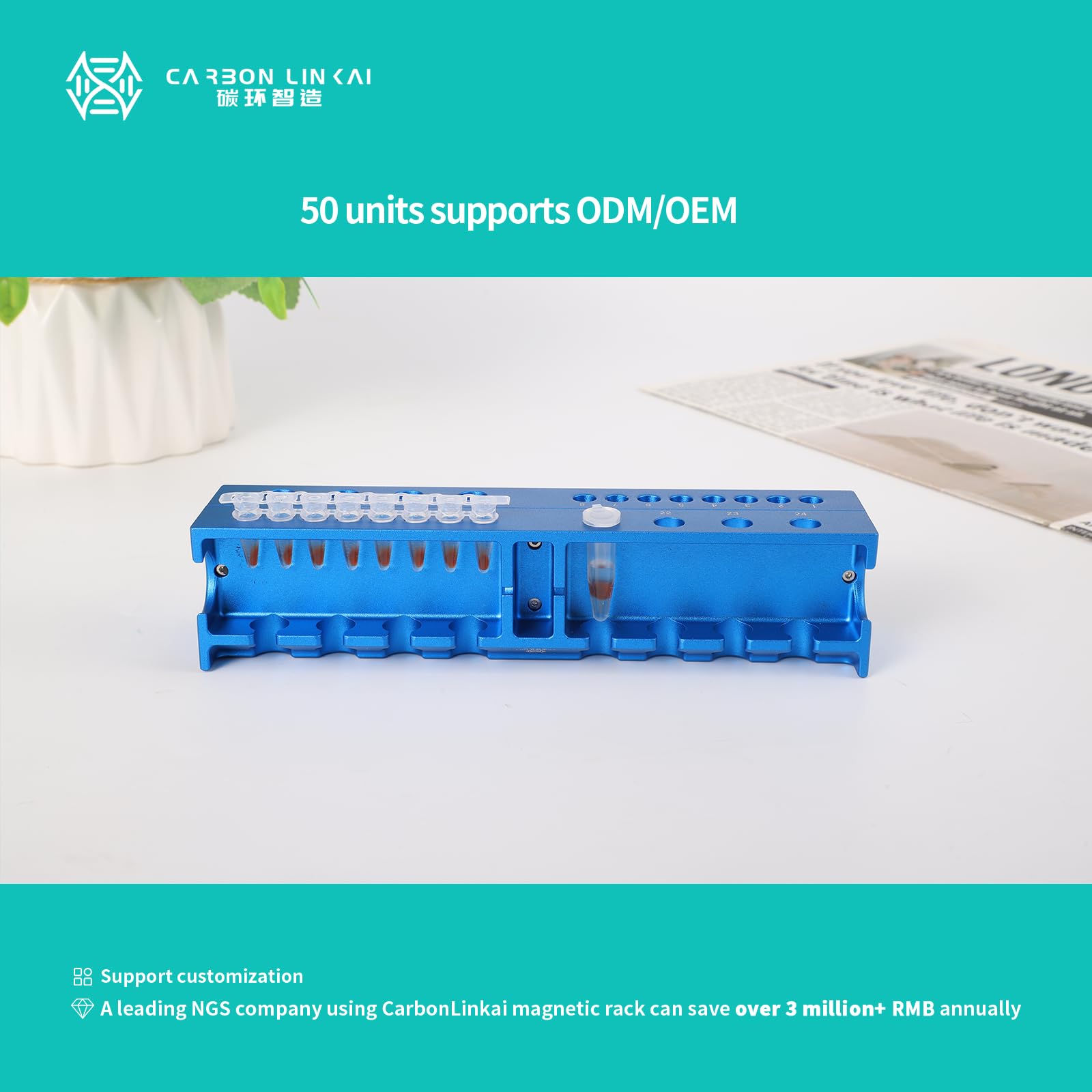 Dna Magnetic Rack Snapklik.com : Magnetic Bead Rack Separator For DNA/RNA, Magnetic ...