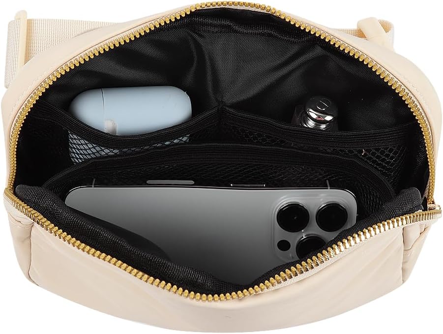 Belt Bag Unisex Waist Pouch Adjustable Strap - Small Workout Gym Running Travel Fanny Pack (Belt Bag - Leopard)