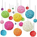 【Amplia ocasión】 - Las bolas de relleno están limpias, sin olor y bien hechas, sin piezas sueltas, sin bordes ásperos o astillas. Gran regalo de navidad. Adecuado para centros de mesa, decoración de hogar u oficina, boda, día de nacimiento, fiesta, decoración de festivales.