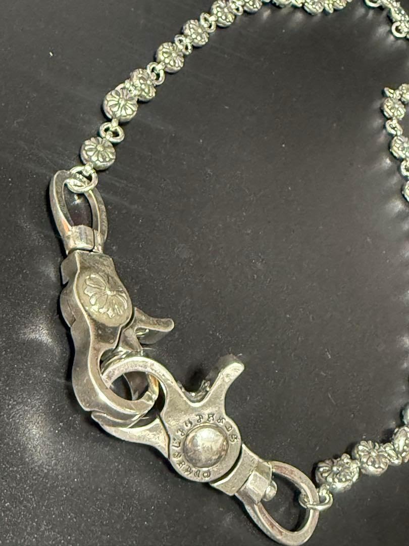 ウォレットチェーン ファンシークロス ダブルグリップ 925刻印