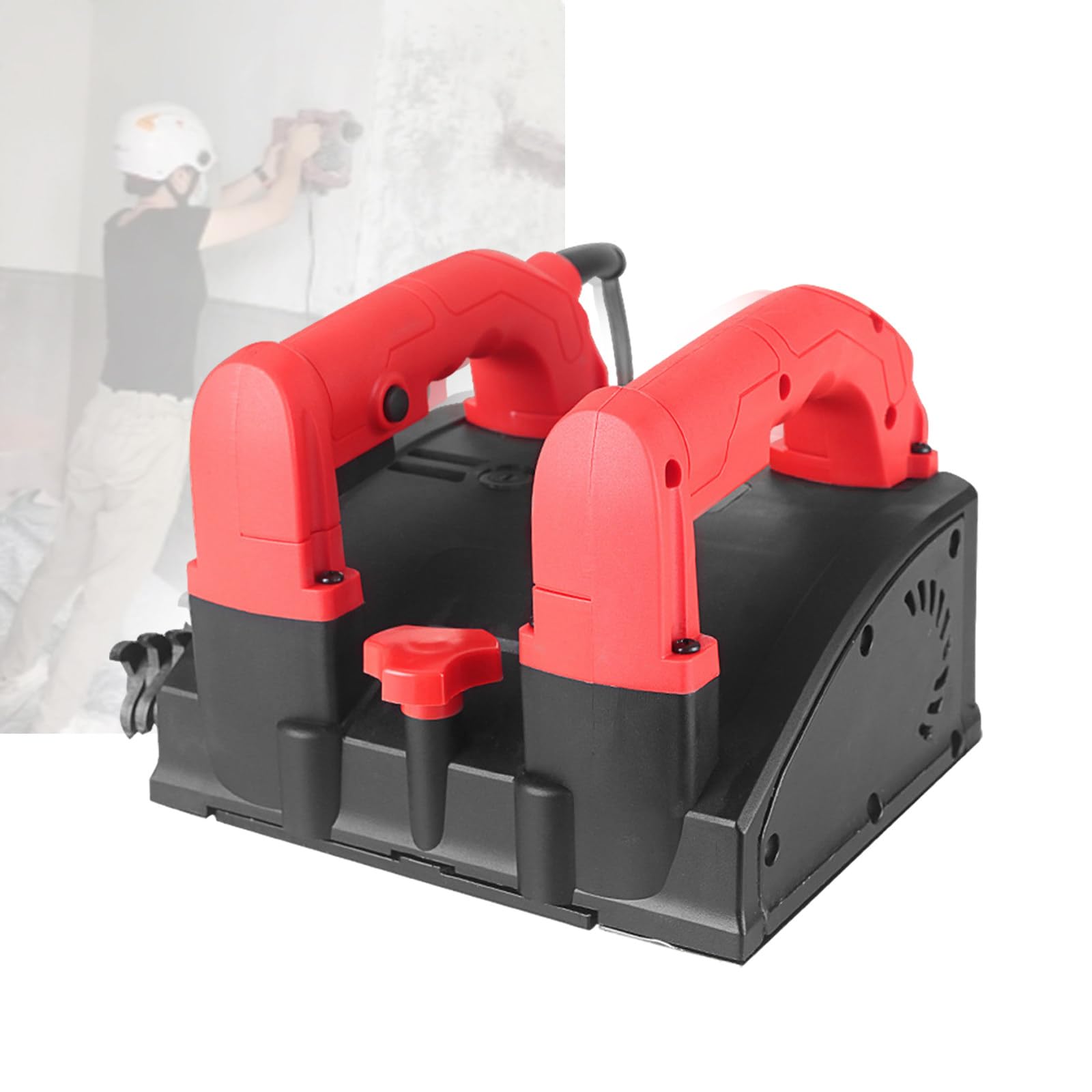 Cepillo eléctrico portátil para Paredes, sin Polvo, Ideal para renovar Paredes de Masilla o hormigón,con Cuchillas de 16 cm (6,3 Pulgadas) de Longitud,Apto para Superficies de Pared rugosas