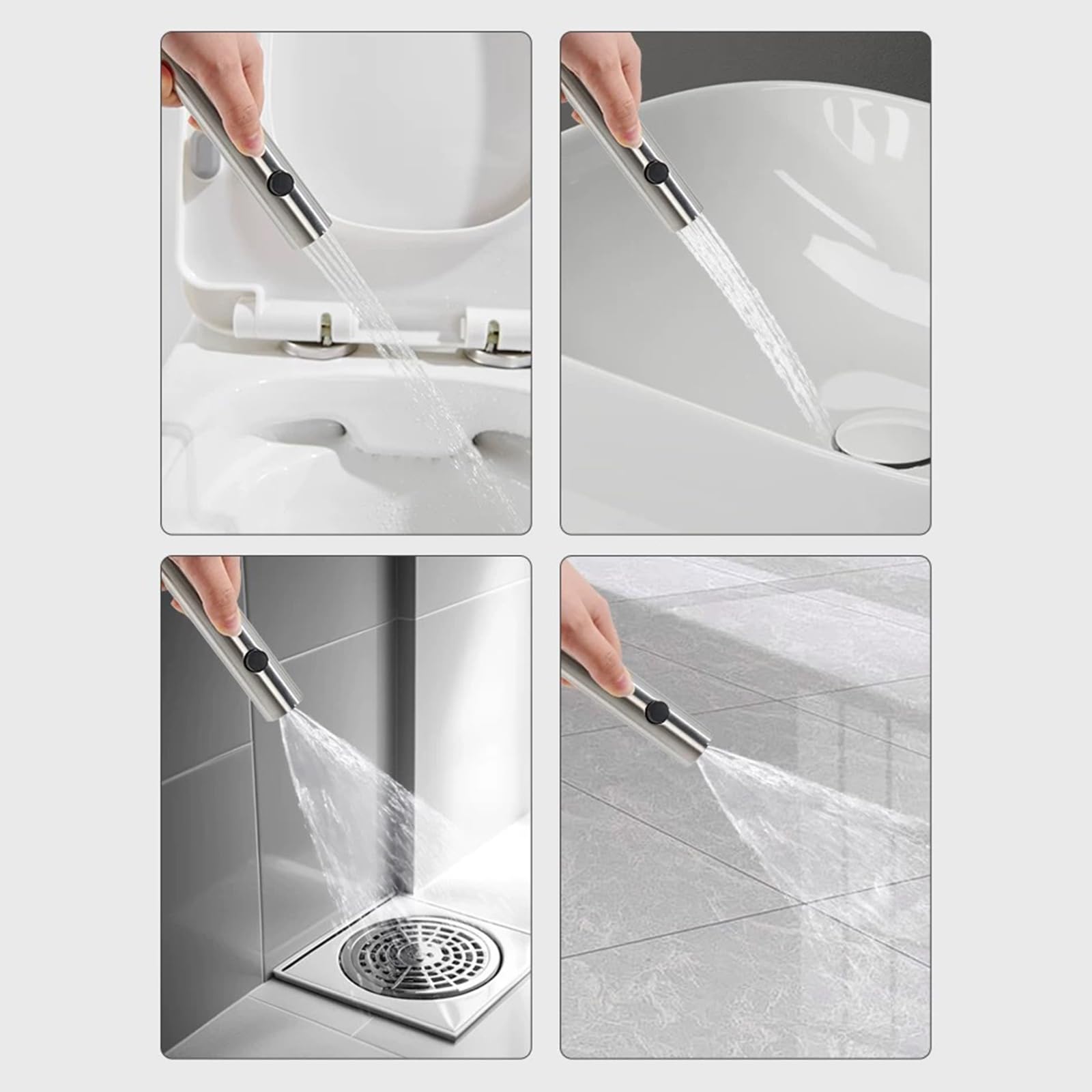 Kit de Douche avec Tablette de 35 Cm de Large Installations Mural Chromé