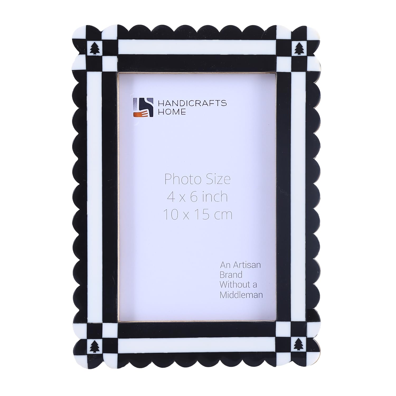 Handicrafts Home Chalet-Nair 4X6 Picture Frames - Collection - Style Wall Hanging, Desk Decor - Farmhouse Photo Frame For Living Room, Home Decor, Pre Wedding, Family Pictures, Handmade Gifts