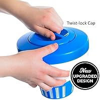 Vista 5 de Flotador de cloro para piscina, dispensador de cloro flotante grande de 7.5 pulgadas, piscina óptima con liberación ajustable para piscina