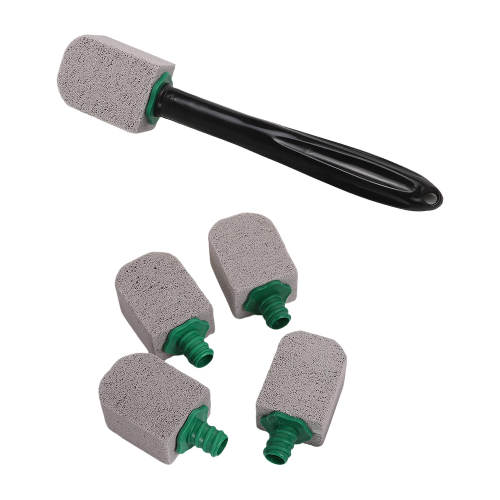 Lerpwige Mineral Cleaner Toilet Brush Featuring Comfortable Hold Long Handle Pumice Texture For Hard Water Marks Hard Water Stain Remover