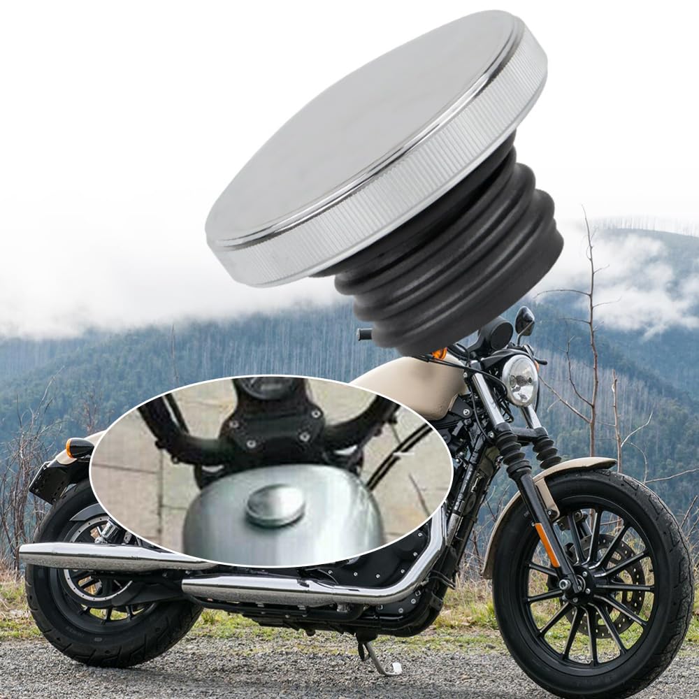 Baceyong 1 bouchon de réservoir de carburant de moto pour tous les modèles Compatible avec Harley à partir de 1982