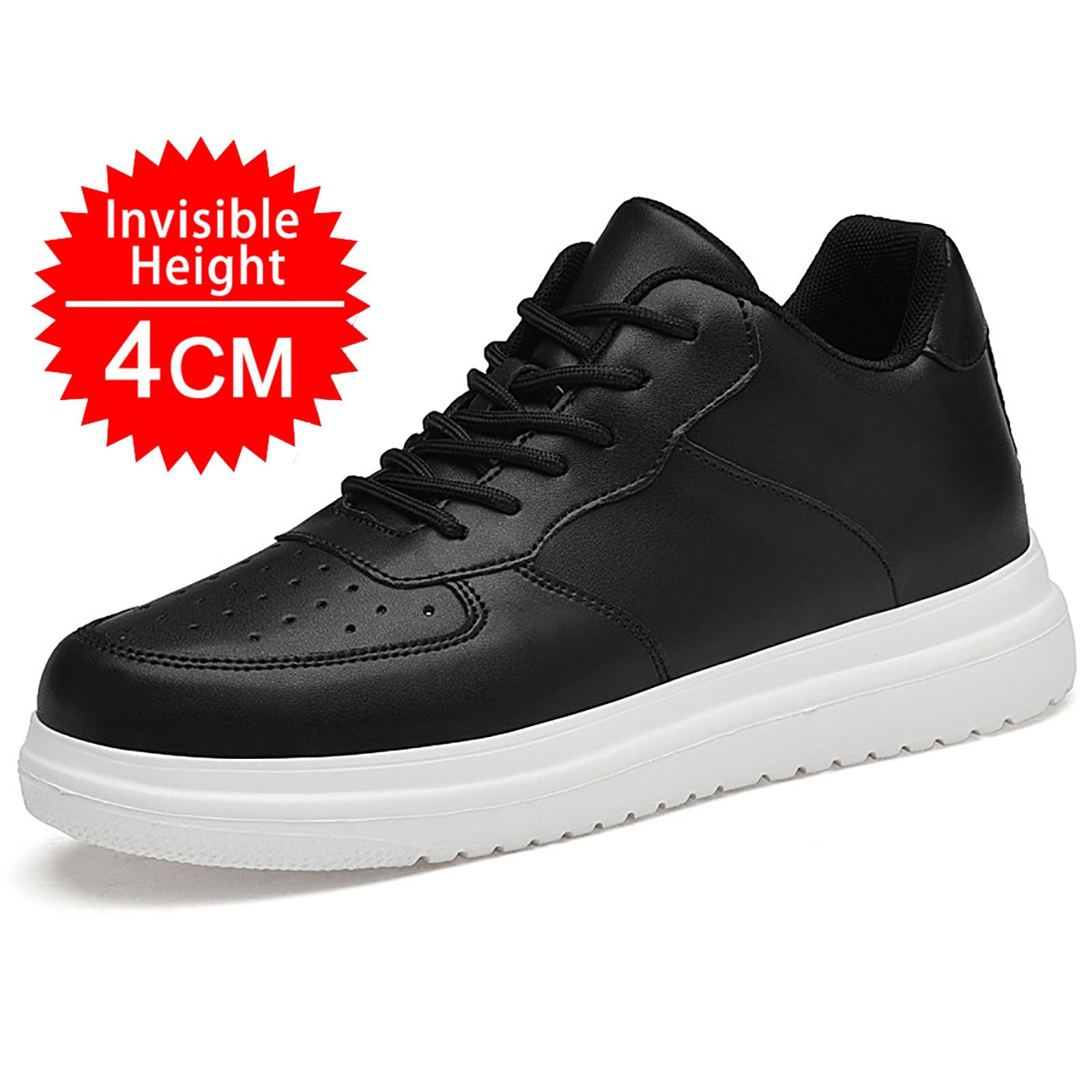 Scarpe da uomo casual per chic sneakers con tacco invisibile 4/6/8/10cm Taller traspiranti Scarpe da passeggio leggere per la palestra la corsa i viaggi e il lavoro all'aperto casual