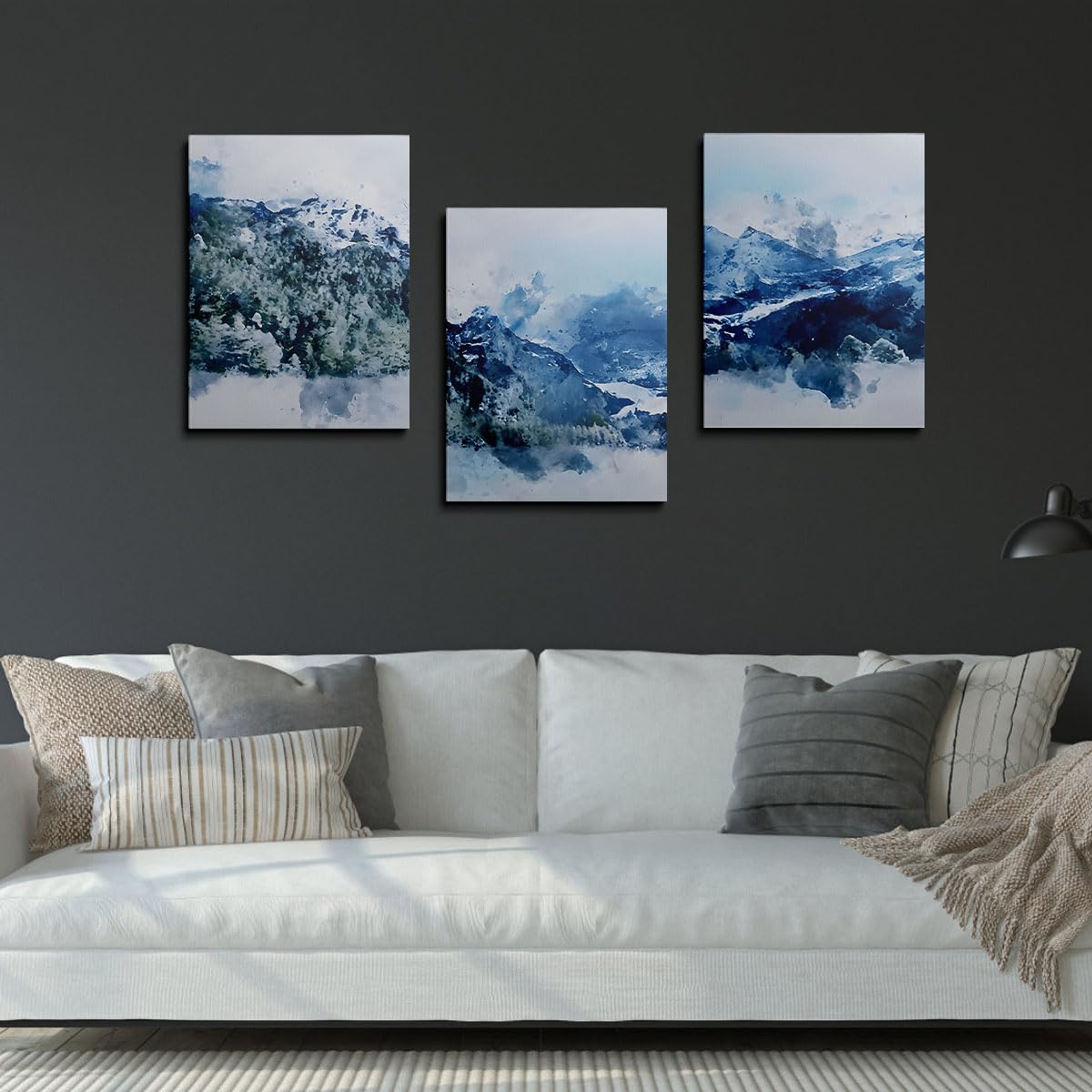 Set of 3 Wall Art for Living Room Abstract Forest Canvas Wall Decorations for Living Room Bedrooms Kitchen Hallway and Stairs 16 x 12 Inch GYH0006 - Image 2