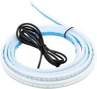 Strip de luz LED COOK - Luz de tira LED exterior | Luz de capucha de escaneo dinámico decorativo, accesorios exteriores de vehículos flexibles impermeables, decoración de la cubierta del motor para ca
