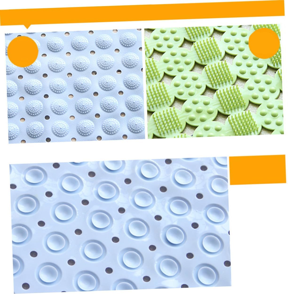 Slip Mat for Bathtub Non-Slip Shower Mats Comfortable Dots Bath Rug PVC TPR Material