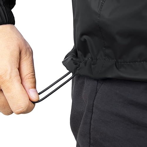 Miniatura 5 de 33,000ft Chaqueta de Lluvia Empaquetable para Hombre, Chaqueta Ligera Impermeable de Lluvia con Capucha para Golf, Ciclismo, Cortavientos