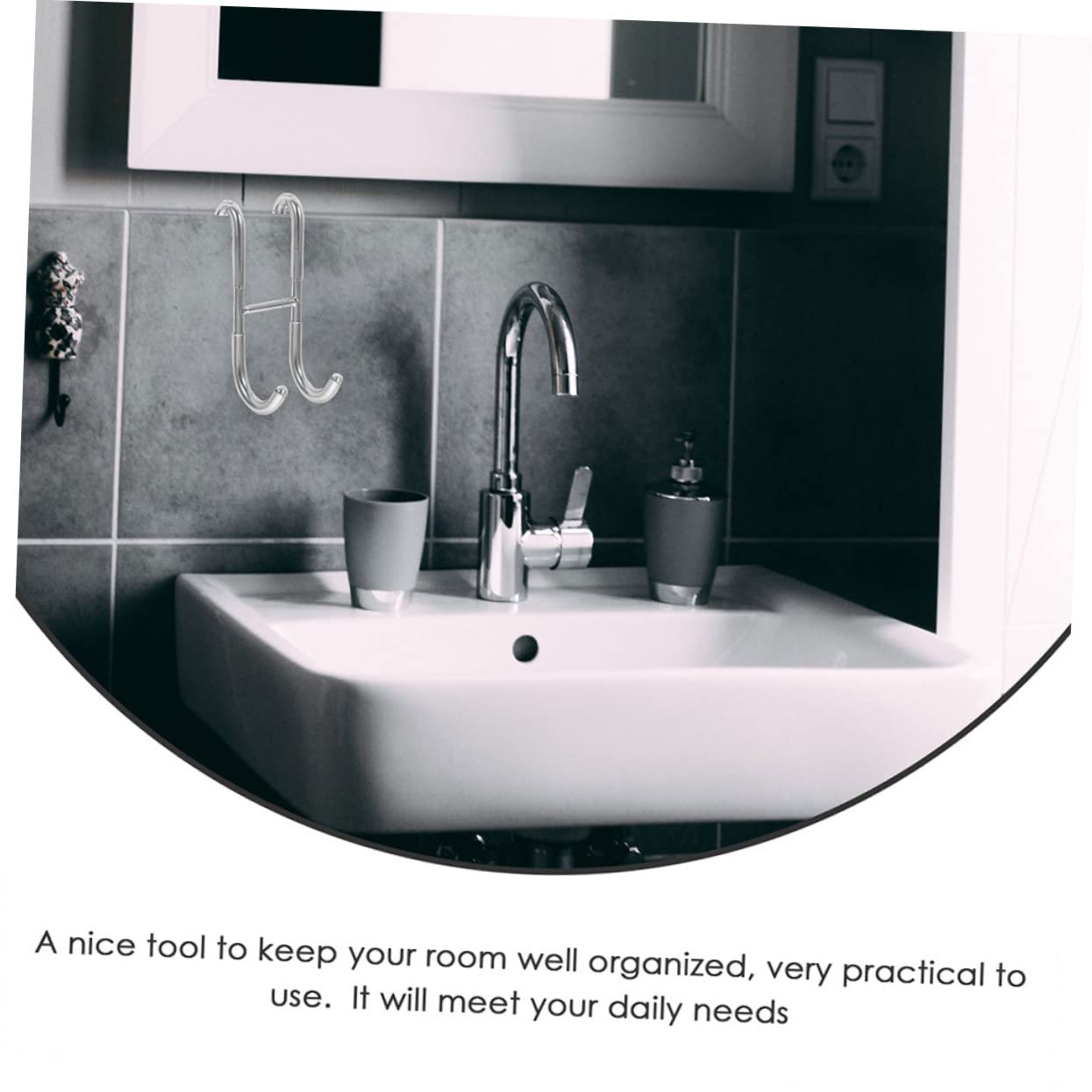 4 Pz Gancio Per Porta in Gancio Per Porta in Gancio Bagno Appendi Asciugamani Ganci Per Asciugamani Per Il Bagno Allacciare Acciaio Inossidabile 304