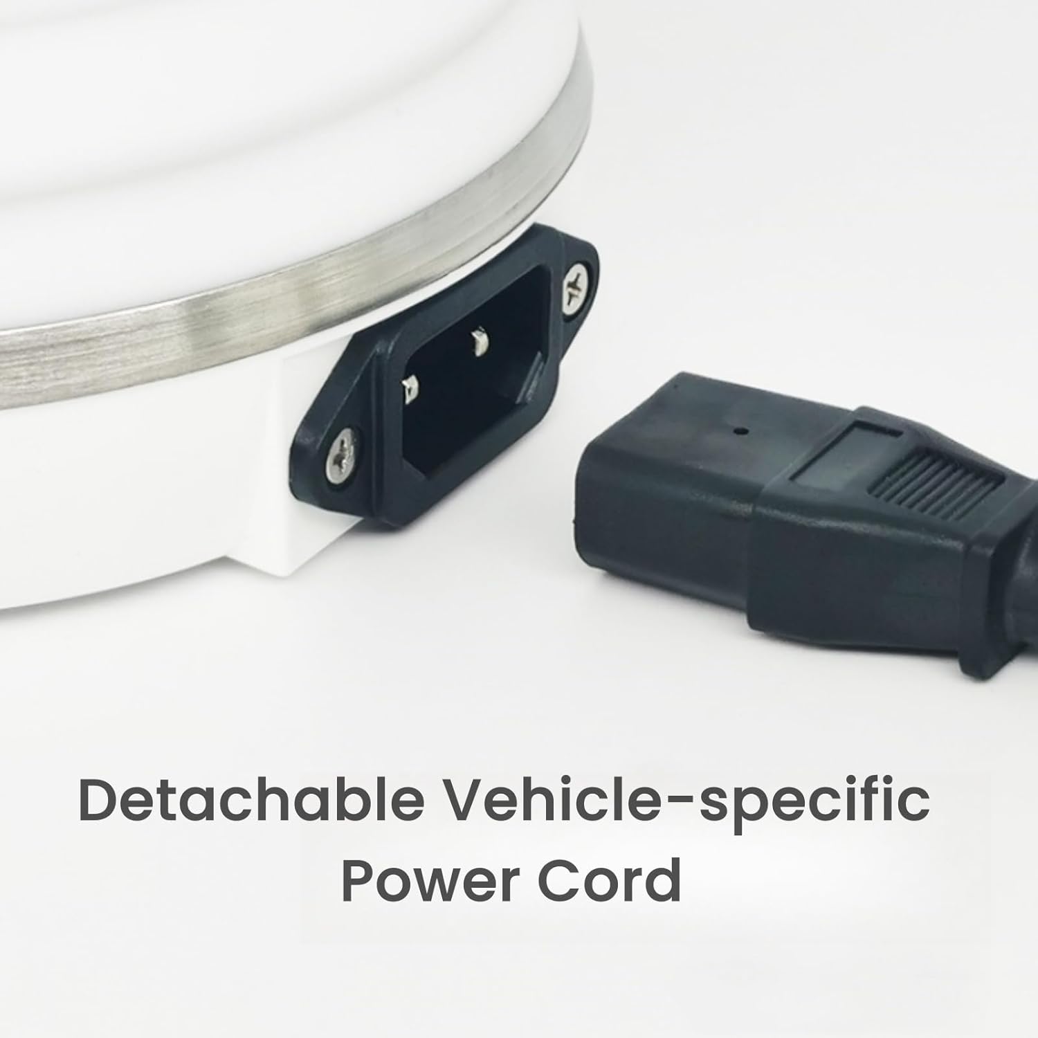 24V Kettle with Cigarette Lighter Plug, Truck Kettle Collapsible, Truck water Boiler, Food Grade Silicone, Fast Boiling, Auto Shut off and Keep Warm, 450ml (24V, White)