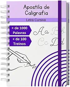 Caderno de Caligrafia Adulto e Jovens – Letra Cursiva | 100 Páginas de Atividades para Treinar Escrita, Alfabeto, Palavras e Coordenação Motora e + de 1000 palavras Capa Dura: 1