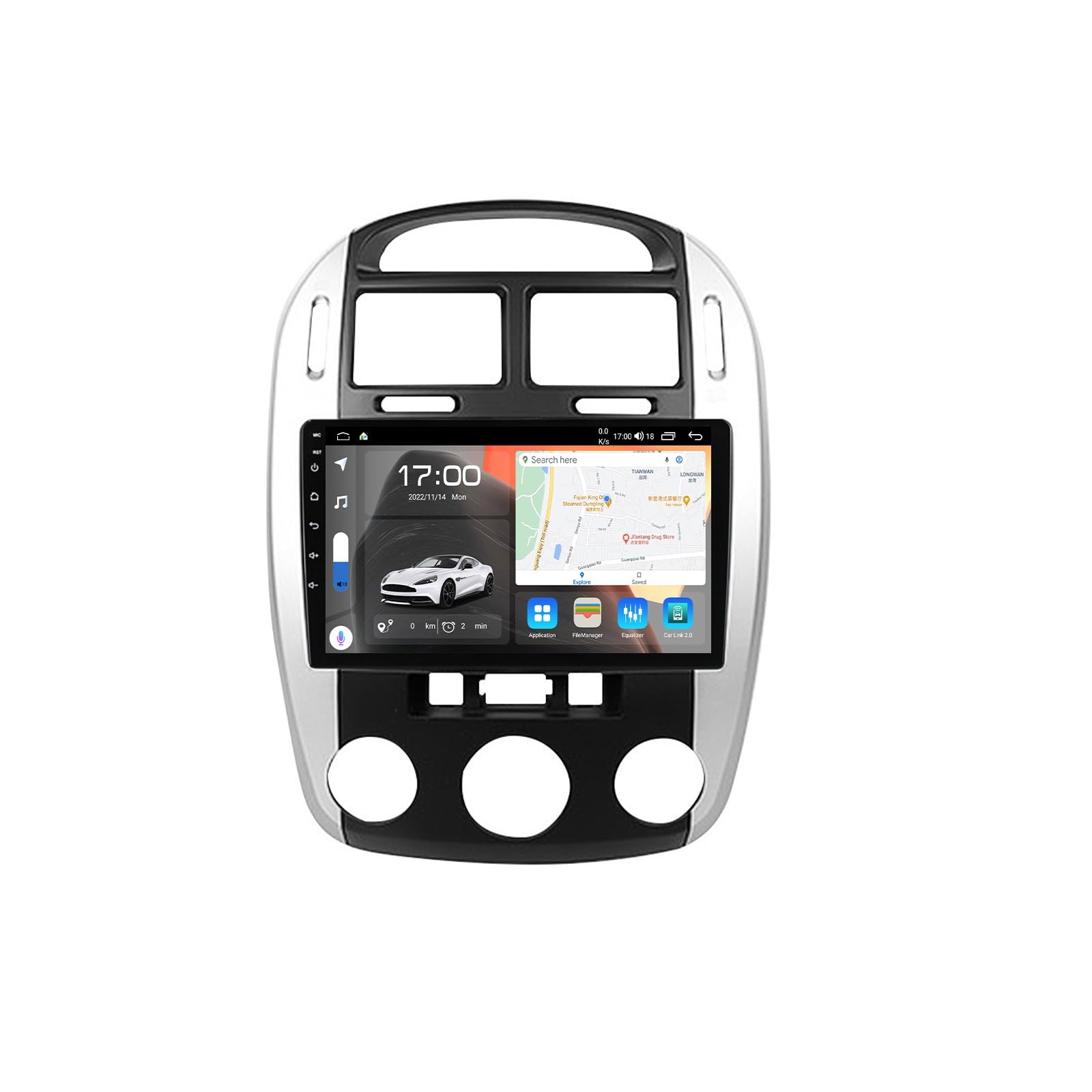 Autoradio 2 Din pour Kia Cerato 1 LD avec lecteur multimédia 9 pouces