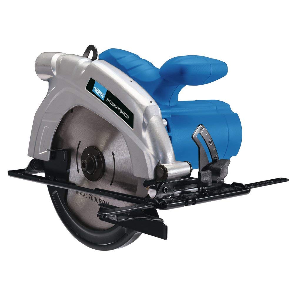 Draper 56786 Circular Saw 1200W Electric Wood Cutting Power Tool 185mm TCT Blade