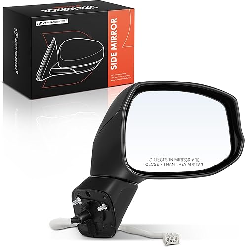 A-Premium Espejo eléctrico para puerta del lado del pasajero compatible con Honda Civic 2012-2013 Espejo retrovisor exterior plegable manual con