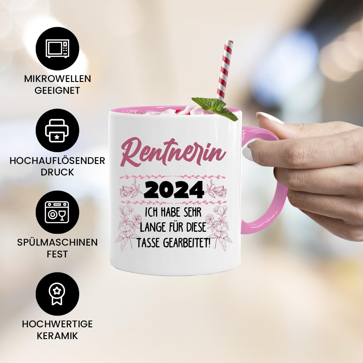 Tazza pensionata regalo uomo divertente – pensione 2026 regalo di addio al collega, regalo di addio, regalo per uomini (turchese