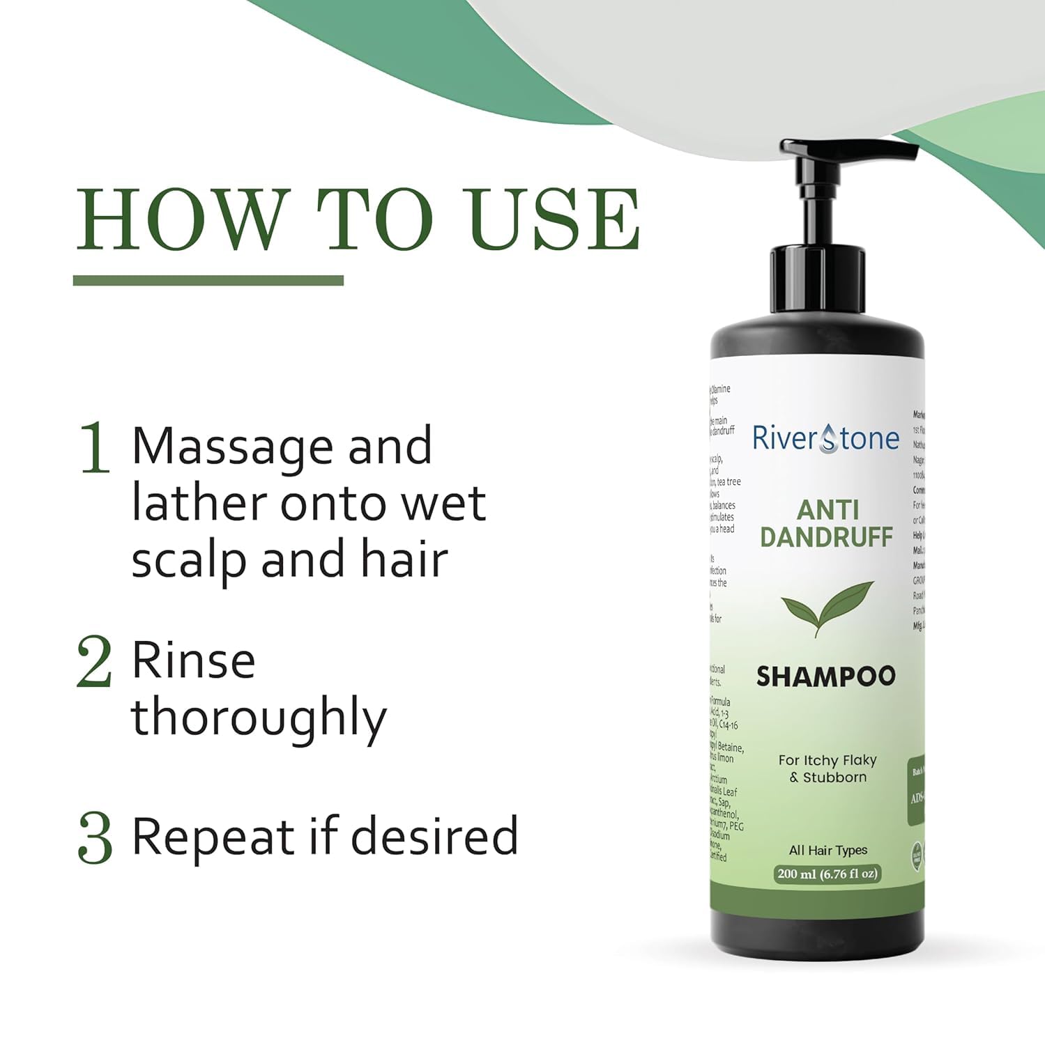 Rairous Herbal Anti Dandruff Shampoo for Itchy & Flaky Scalp | Deep Cleansing Formula, Controls Dandruff, Soothes Irritation, Reduces Hair Fall, Smooth & Healthy Hair 200ml