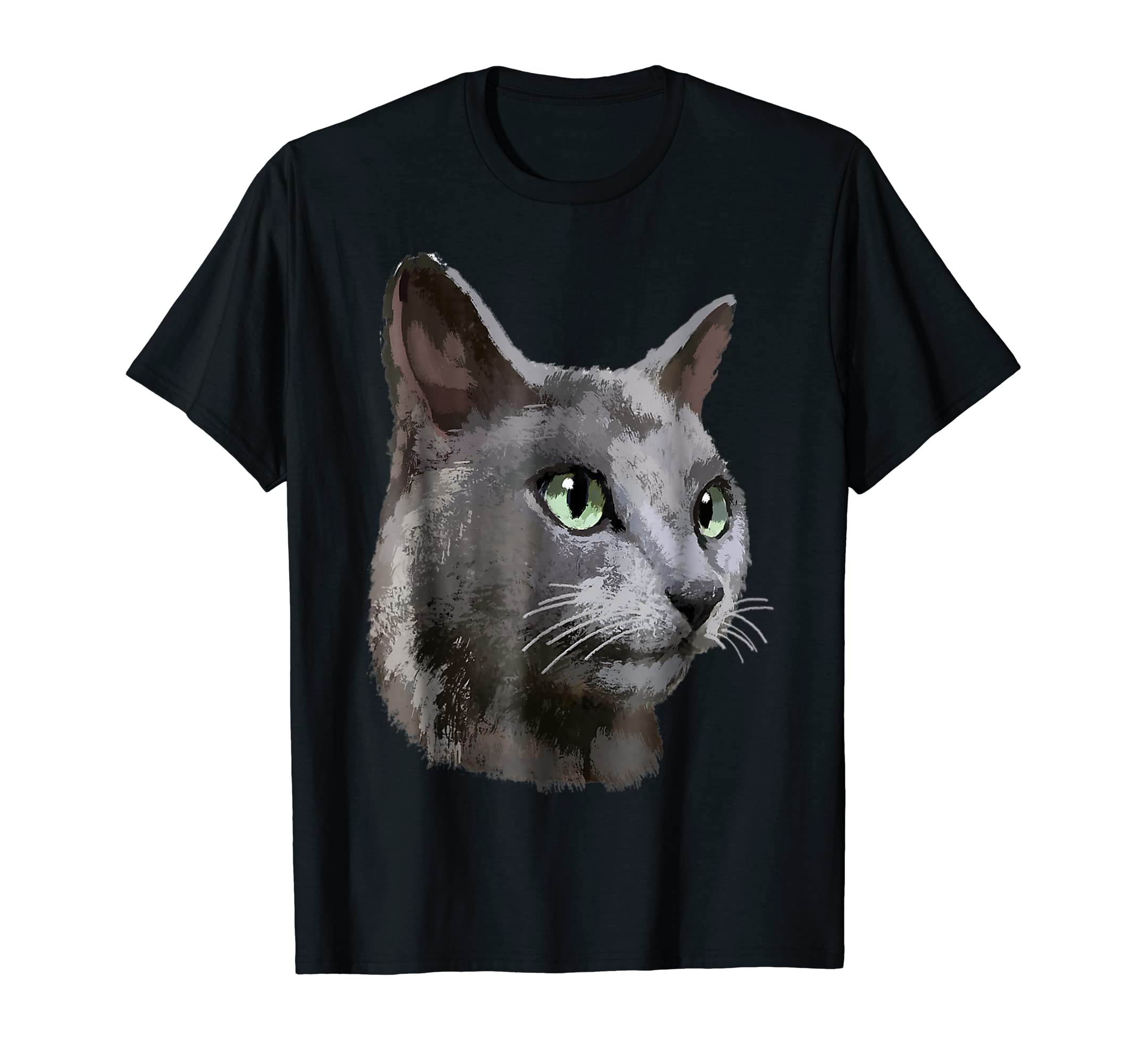 Caterpillar Russian Blue Cat Tee Tees T-Shirt