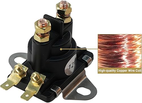Miniatura 5 de Solenoide de ajuste de potencia de arranque de 12V compatible con motor fueraborda Mercury Mariner Mercruiser 35 HP-275 HP 89-96158T 89-846070