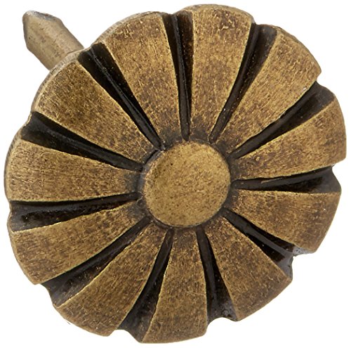 Dritz Home 9013 Daisy Decorative Nails, 7/16-Inch, Antique Brass (24-Piece)