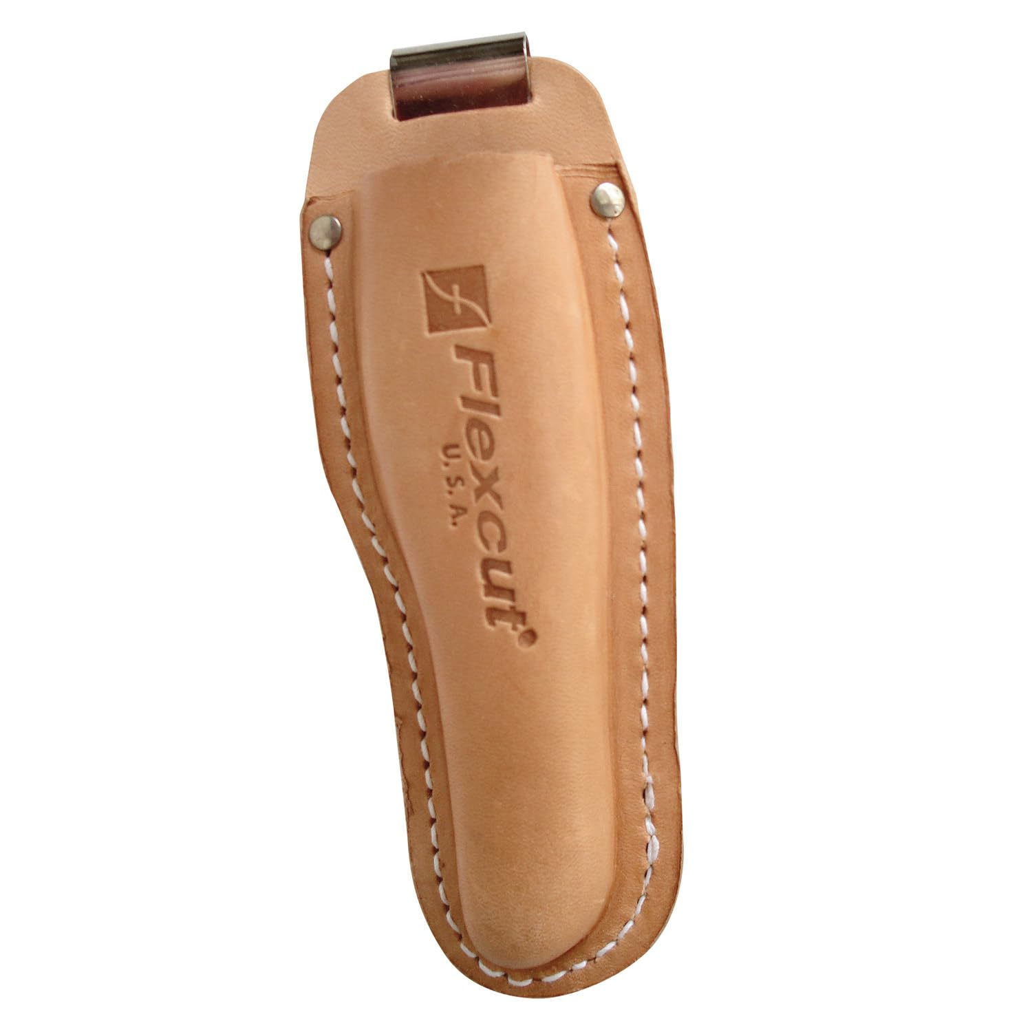 Flexcut Knife Sheath, Molded Leather, for All Standard Knife Profiles, Belt Clip Included (KN02)