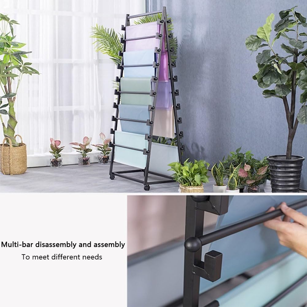 Organizer per nastri, ruota portaoggetti su entrambi i lati, supporto multifunzionale per carta da regalo per fiori, ideale per la stanza dei lavori artigianali, soluzione di archiviazione efficiente