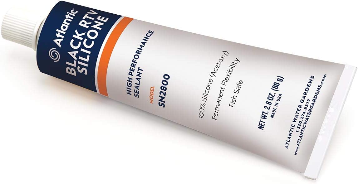 Atlantic SN2800 Black Silicone Pond Sealer, 2.8Ounce
