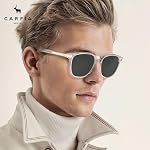 CARFIA Retro Acetate Keyhole Sunglasses for Men Polarized UV Protection, Trendy Driving Eyewears Shades Male Square Sunnies