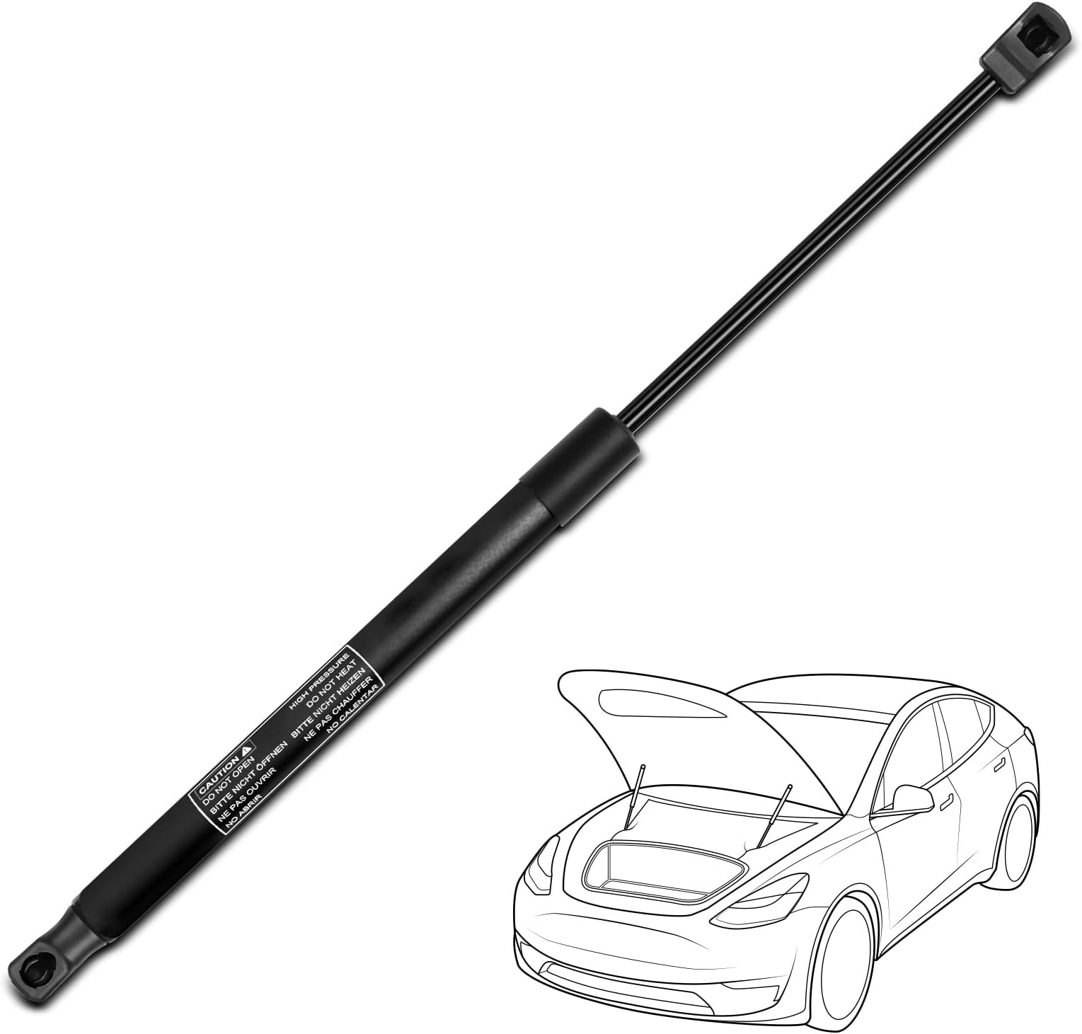 Front Hood Lift Supports Boot Strut Shock Strut Gas Spring Replacement for 2010-2014 Hyundai Genesis Coupe