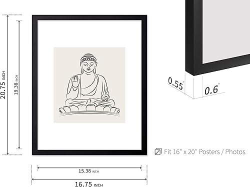 Miniatura 670 de Poster Master Póster de peonías – Estampado de flores retro – Ilustración floral – Ilustración en blanco y negro – Diseño de línea y abstracto –