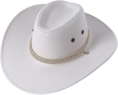 Wide Brim Fedora Cowgirl Hat Faux 