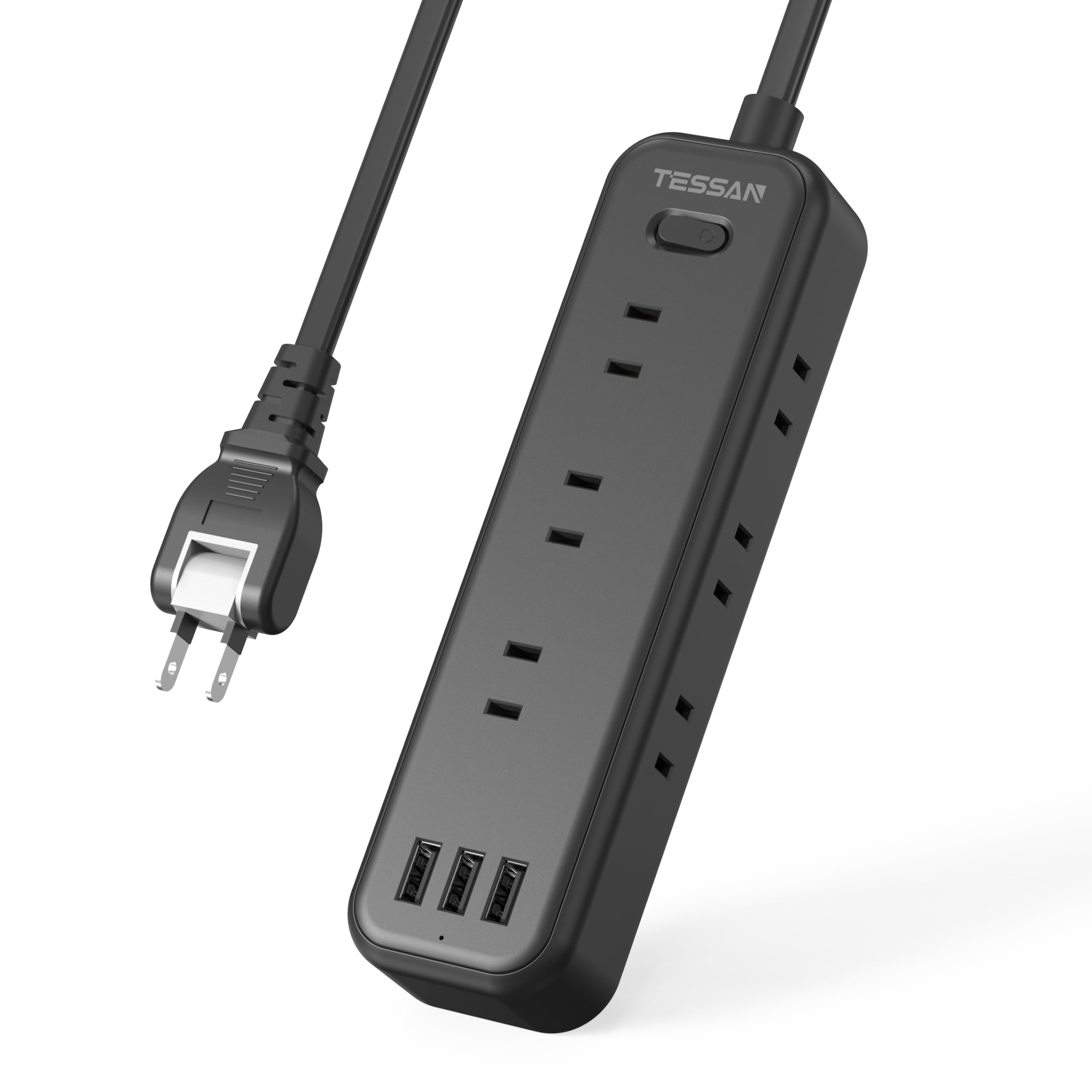 Amazon.co.jp: 電源タップ ブラック usb 延長コード 2m たこあし