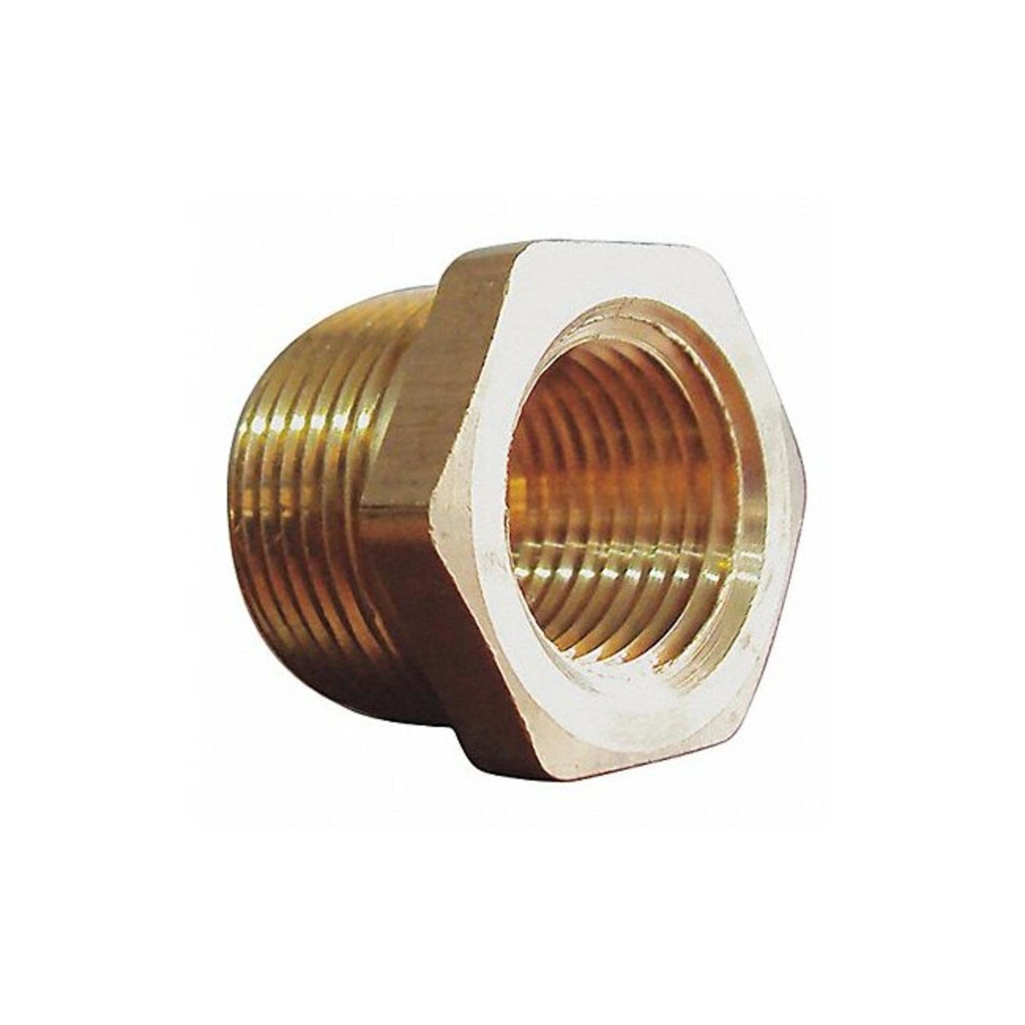 Value Brand, 6AYW9, Pipe Bushing, Brass, 1/2 x 3/8 in, PK10