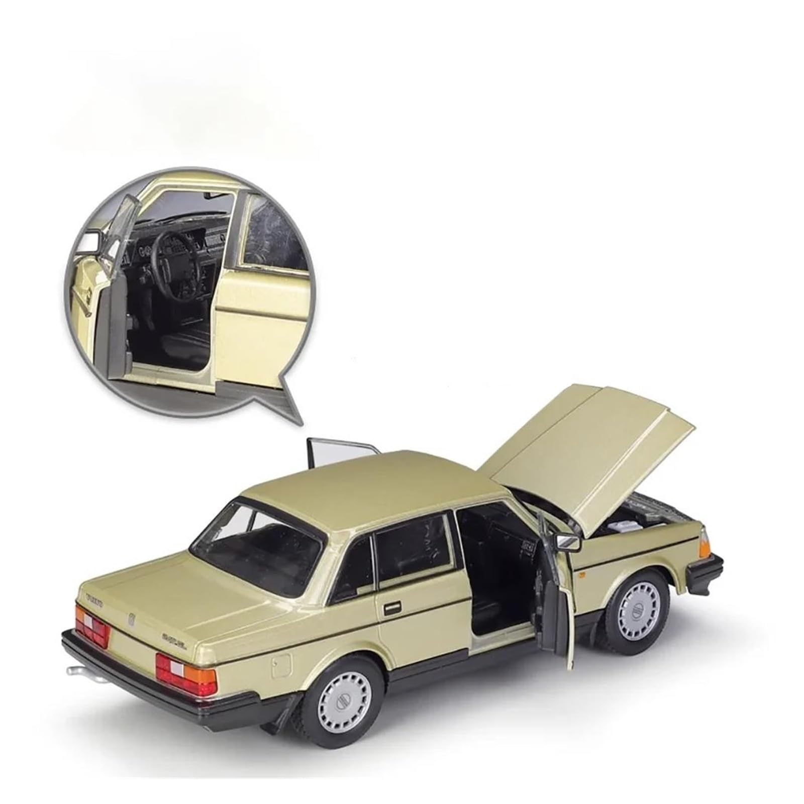 Metallo Scala Replica 1 24 per Volvo 240GL Classic Model Alloy Car Home Decor Series Hobby Veicoli Giochi Set