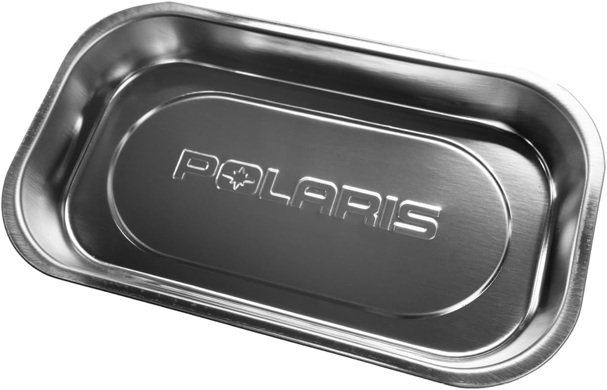 Polaris Rectangular Magnetic Parts Tray - Stainless Steel Tray for Automotive Parts and Tools - Non-Scratch, Corrosion Resistant Magnetic Tray - 2830432