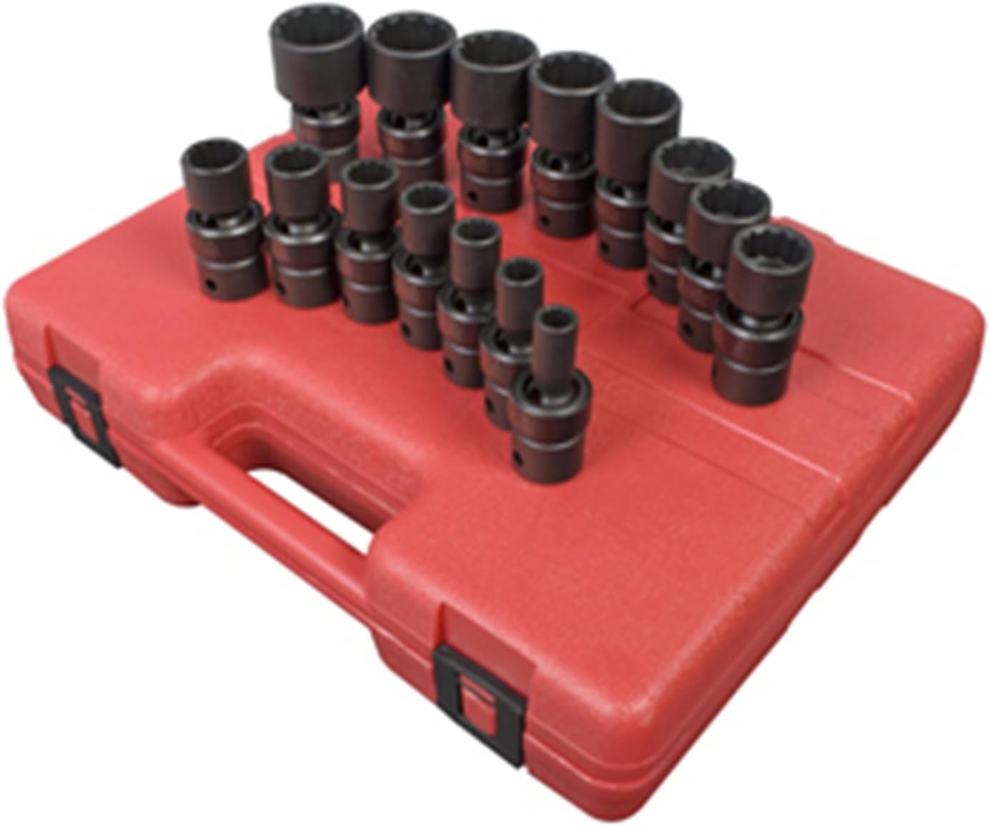 Amаzіng 🔥 Sunex 2856 1/2-Inch Drive Universal 12-Point SAE Impact Socket Set, 15 Piece