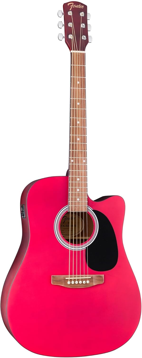 Fender FA Series Dreadnought Acoustic-Electric Guitar - Crimson Red