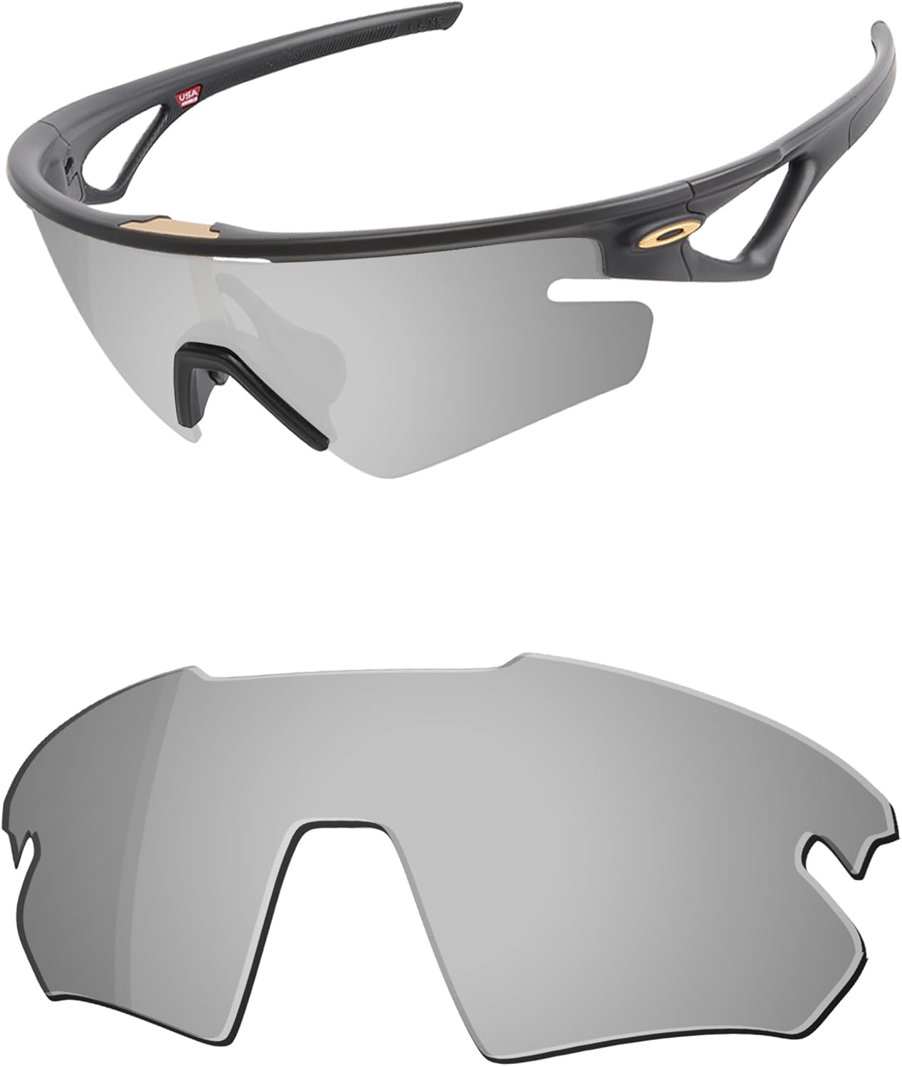 OSharp Replacement Lenses for Oakley Sphaera Slash OO9499 Sunglasses - HD Polarized, Mirrored, UV Protection & Perfectly Fit