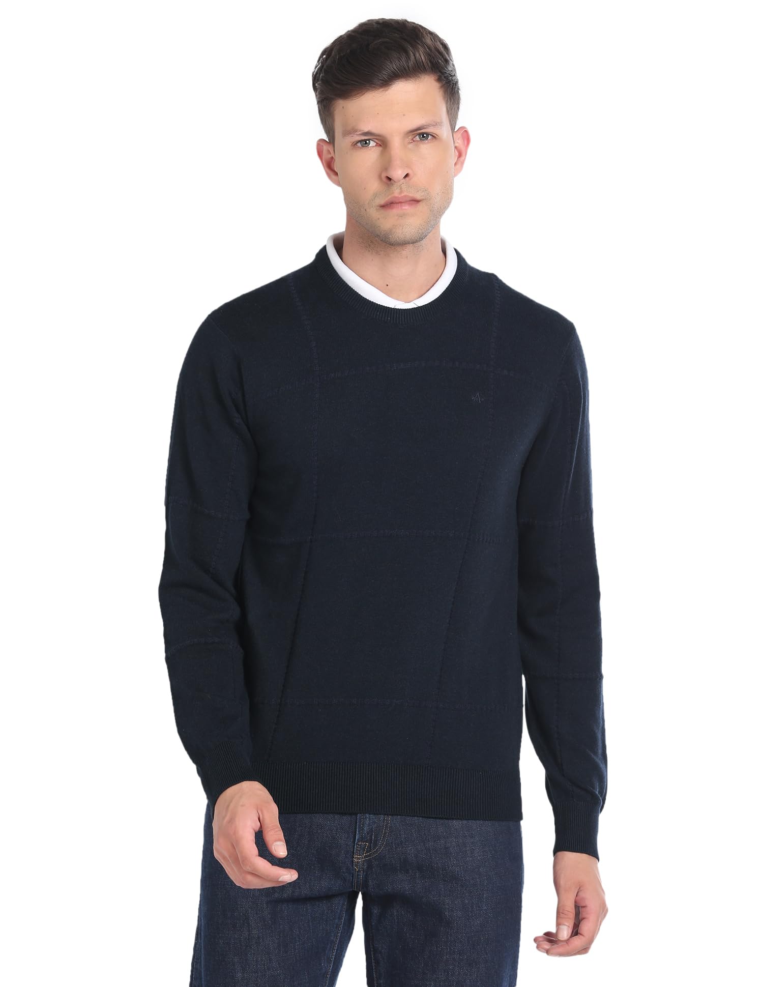 arrow Men's Cotton Round Neck Casual Sweater-picture-52