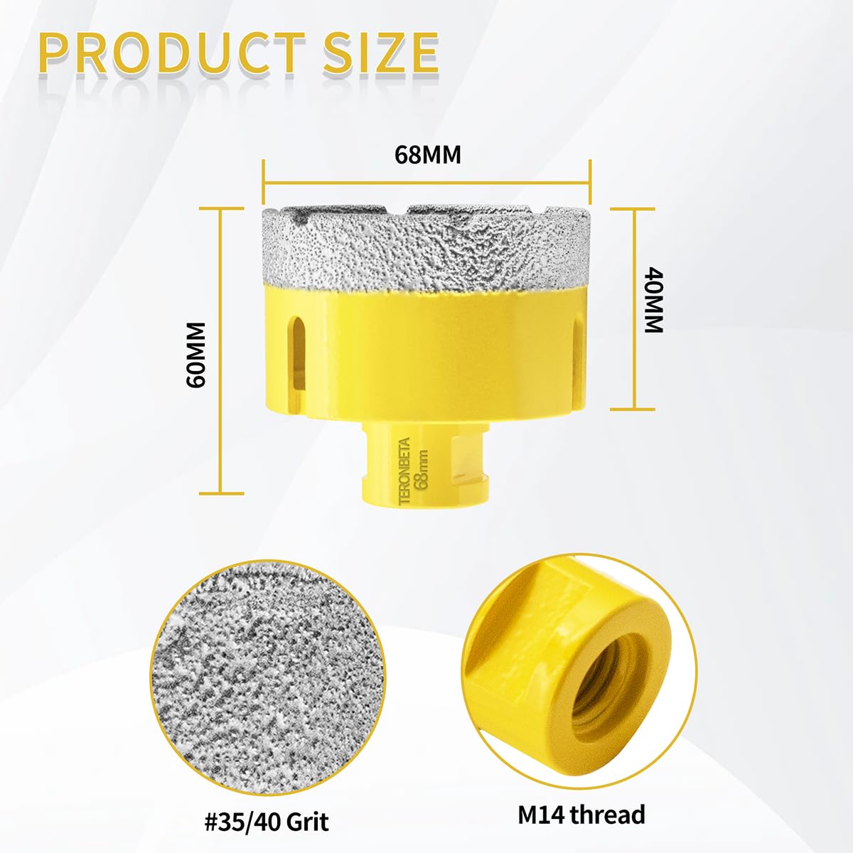 Teronbeta Diamond Core Drill Bit 68mm - Image 2