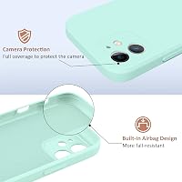 AK Szilikon Tok iPhone 11-hez (6.1") – Teljes Védelmet Nyújtó, Selymes Tapintású, Mikroszálas Béléssel, Ütésálló, Cián 5