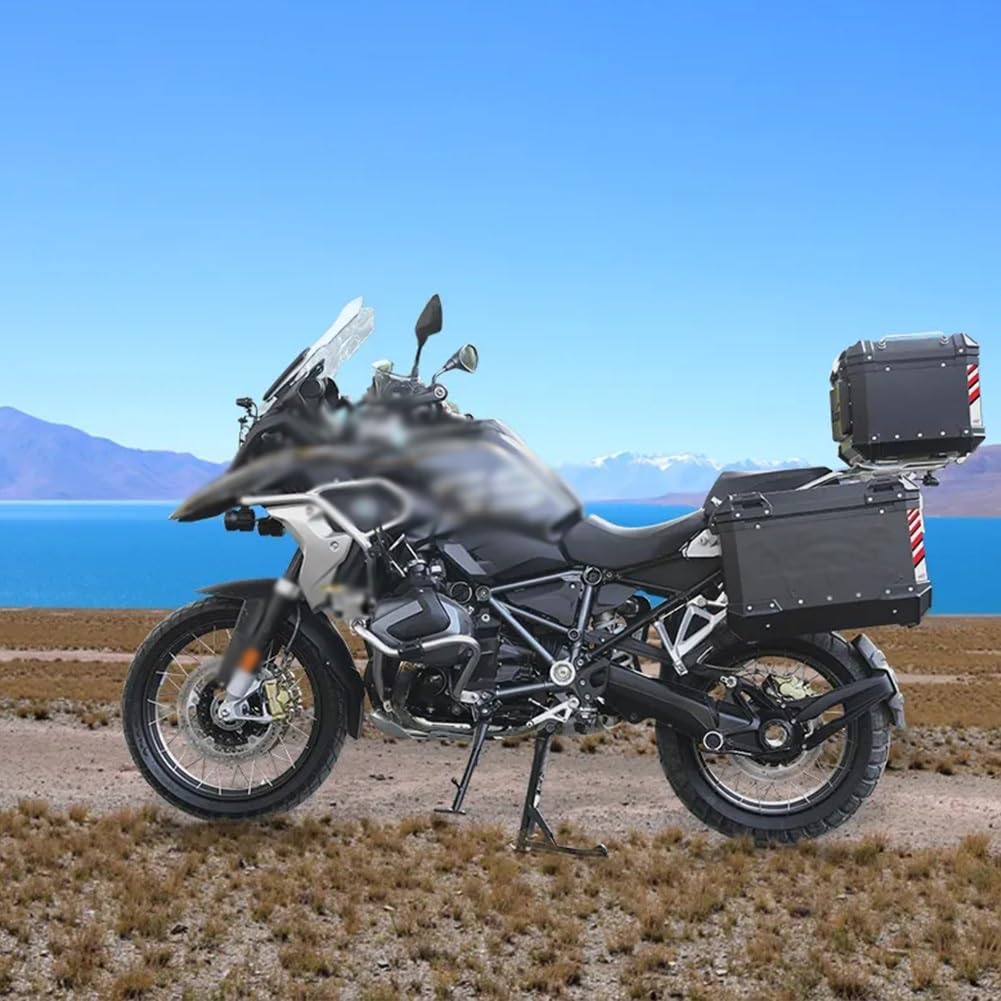 Coffre de Scooter, Boîte de Queue épaisse(Silver,55L: L 45cm*W 39.5cm*H 33cm)