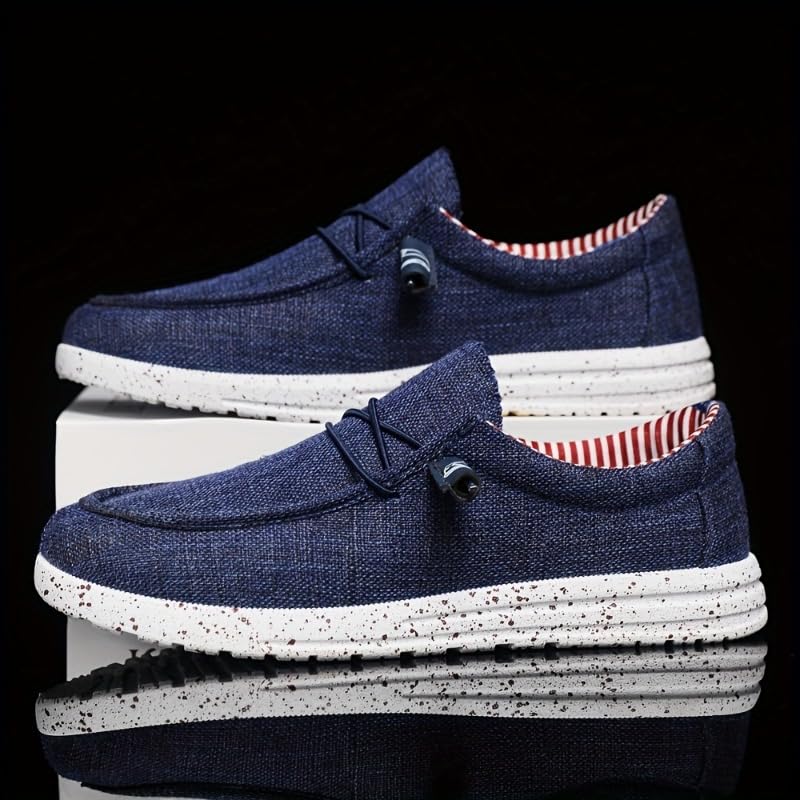 Mens Stylish Casual Loafers - Minimalist & Trendy Design - Durable Solid Color - Round Toe Comfort Shoes for Everyday Wear3