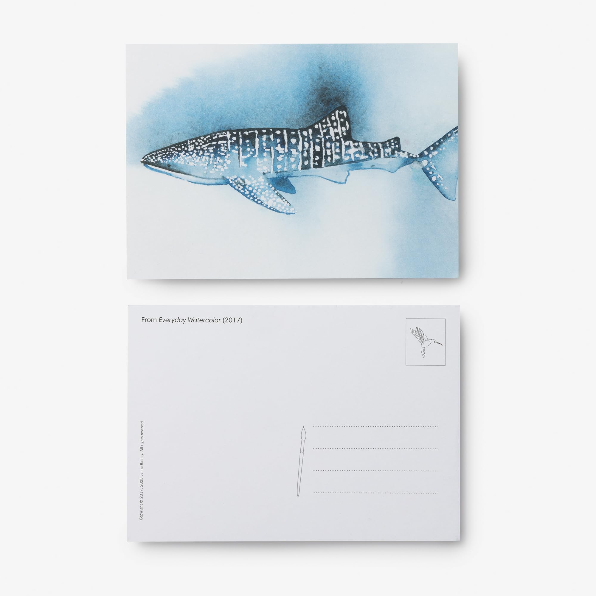 Everyday Watercolor 100 Postcards: Seashores and Ocean Life