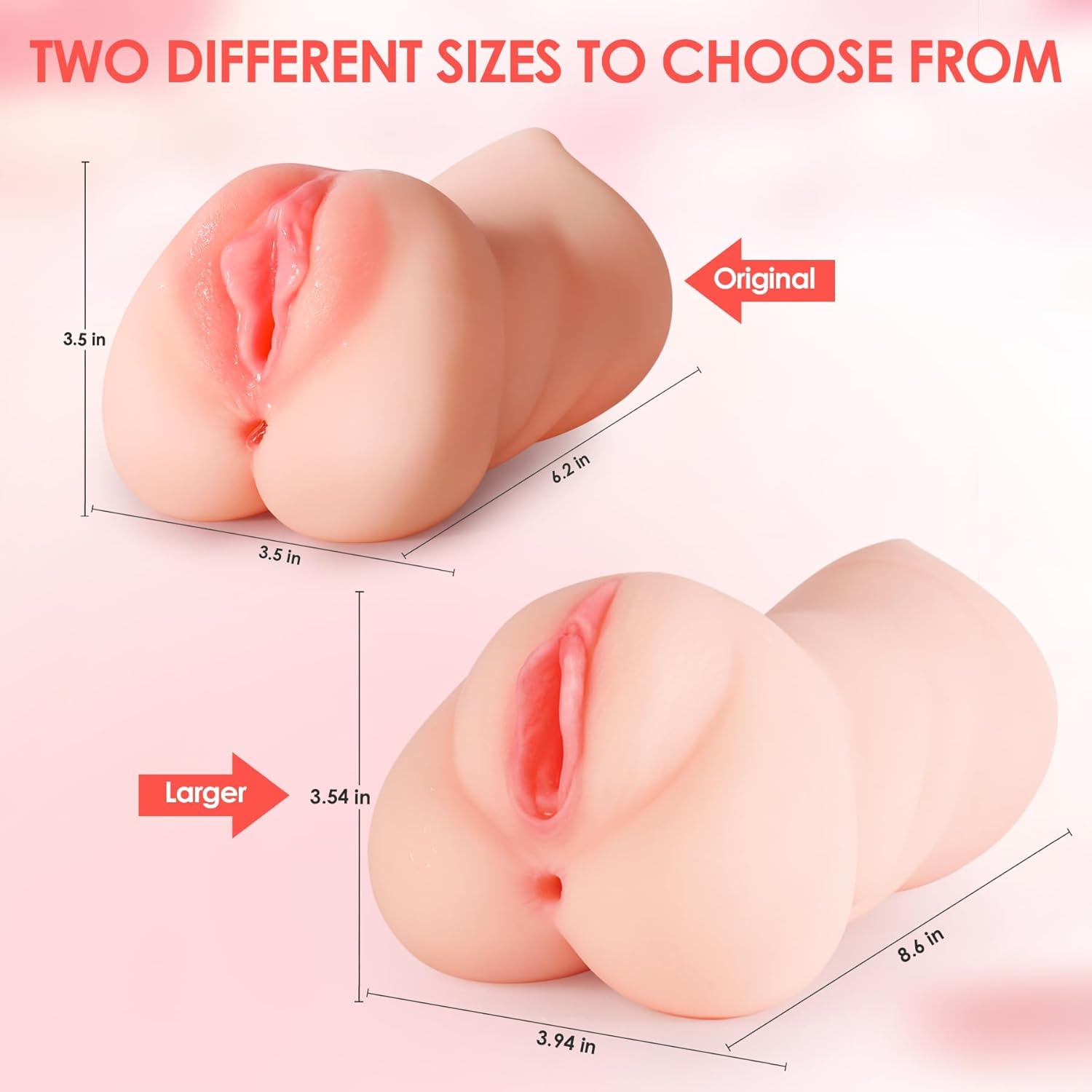 ZEMALIA 3 in 1 Pocket Pussy Male Masturbator Sex Toys for Men, 3D Textured Sex Doll with Sexy Mouth Realistic Vagina Tight Anus, Mens Stroker Adult Toy for Man Masturbation