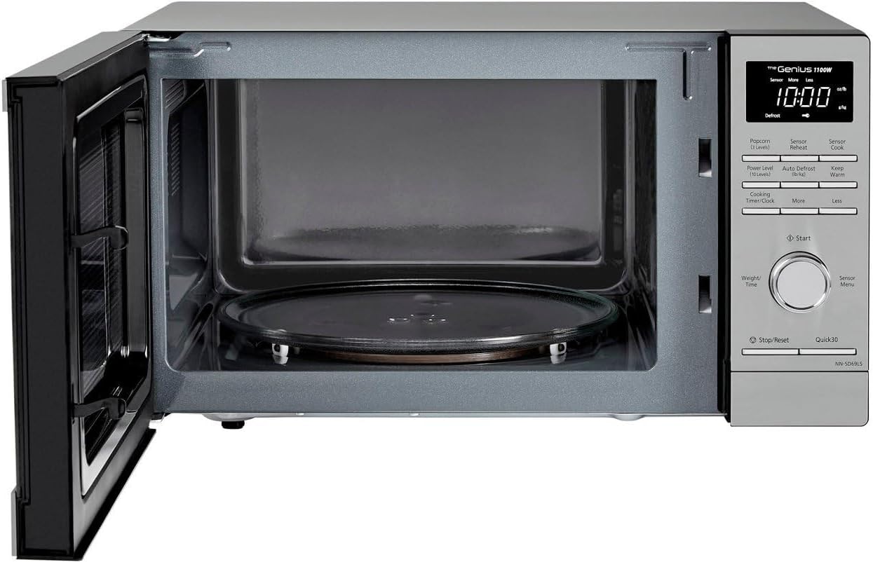 Panasonic NN-SD69LS 1.3 cu. ft. 1100W Microwave with Sensor Cook Technology - Stainless Steel
