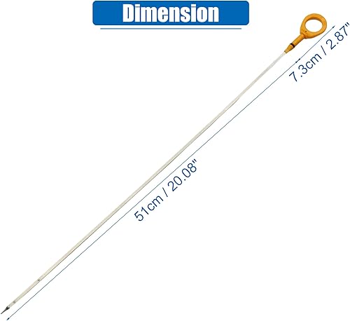 Miniatura 7 de uxcell Varilla de medición de aceite de motor de nivel de líquido de aceite de motor para Toyota RAV4 Base 2.0L L4 Gas 2001-2003 No.1530128020